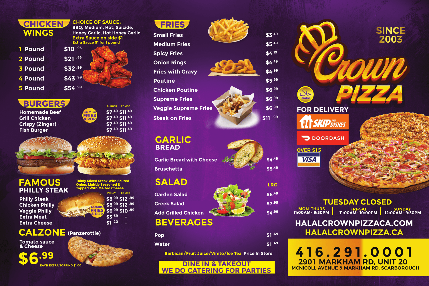 Menu Halal Crown Pizza Menu Halal Crown Pizza